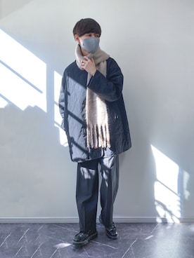 「Ellno Loset（エルノロゼット）のアイテム（モッズコート）」を使った、まささん（メンズ・180cm）の冬コーディネート