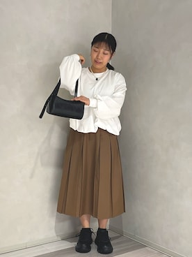 「袖ボリューム」｜みすずさん（レディース・152cm）の冬コーディネート