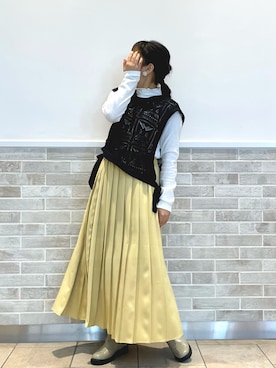 「アイテム（ピアス（両耳用））」を使った、みすずさん（レディース・152cm・20代）の冬コーディネート