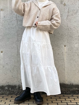 「ニット/セーター」｜maoさん（レディース・150cm）の冬コーディネート