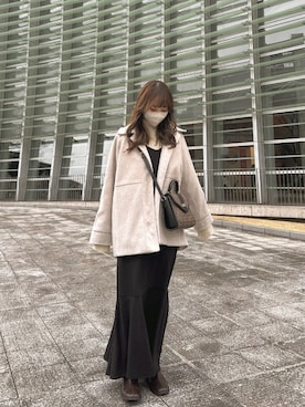 「emi+（エミプラス）のアイテム（ジャケット/アウター）」を使った、monaさん（レディース・153cm）の春コーディネート