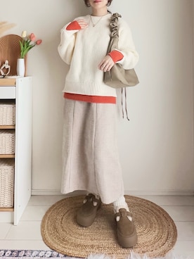 「pocket（ポケット）のアイテム」を使った、てぃるさん（レディース・158cm）の冬コーディネート