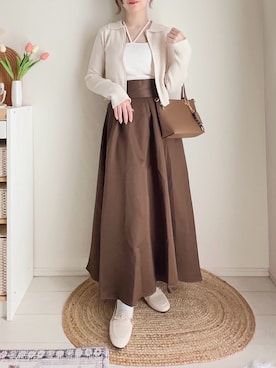 「しまむら（シマムラ）のアイテム（ショルダーバッグ）」を使った、てぃるさん（レディース・158cm）の秋コーディネート