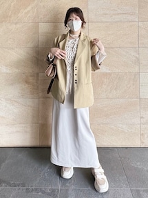 linen blend jacket/リネンブレンドジャケットを使った人気