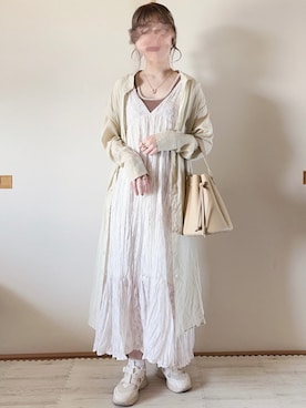 「apres jour（アプレジュール）のアイテム（ワンピース/ドレス）」を使った、てぃるさん（レディース・158cm）の春コーディネート