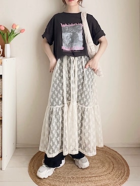 「しまむら（シマムラ）のアイテム」を使った、てぃるさん（レディース・158cm）の夏コーディネート