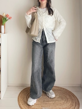「しまむら（シマムラ）のアイテム（バッグ）」を使った、てぃるさん（レディース・158cm）の春コーディネート