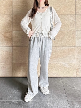 「しまむら（シマムラ）のアイテム」を使った、てぃるさん（レディース・158cm）の春コーディネート