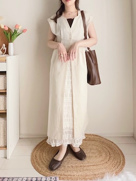 「しまむら（シマムラ）のアイテム」を使った、てぃるさん（レディース・158cm）の夏コーディネート