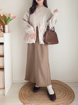 「アイテム（パンプス）」を使った、てぃるさん（レディース・158cm）の冬コーディネート