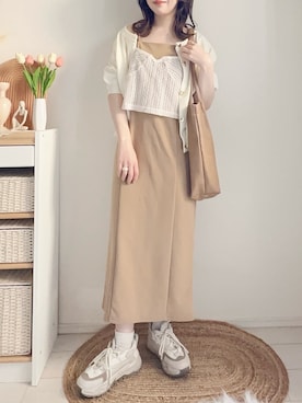 「Lattice（Lattice）のアイテム（バッグ）」を使った、てぃるさん（レディース・158cm）の春コーディネート