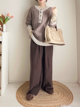 「Java（ジャバ）のアイテム」を使った、てぃるさん（レディース・158cm）の冬コーディネート