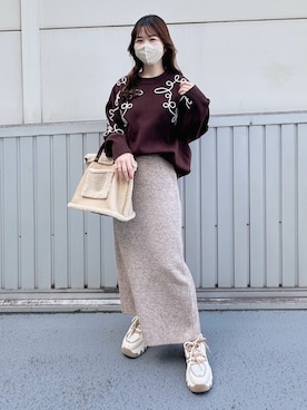 「しまむら（シマムラ）のアイテム」を使った、てぃるさん（レディース・158cm）の秋コーディネート