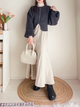 「しまむら（シマムラ）のアイテム」を使った、てぃるさん（レディース・158cm）の秋コーディネート