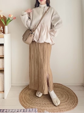 「アイテム（パンプス）」を使った、てぃるさん（レディース・158cm）の秋コーディネート