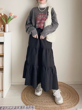 「アイテム（シューズ）」を使った、てぃるさん（レディース・158cm）の秋コーディネート