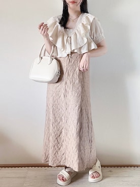 「ボストンバッグ」｜てぃるさん（レディース・158cm）の夏コーディネート