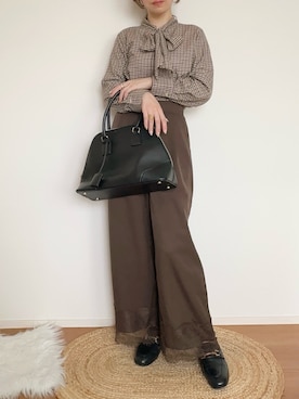 「しまむら（シマムラ）のアイテム」を使った、てぃるさん（レディース・158cm）の秋コーディネート