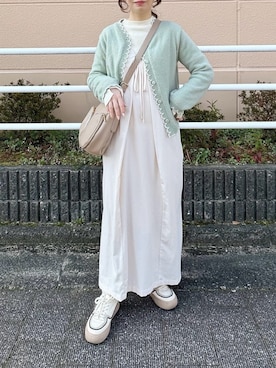 「Bab（バブ）のアイテム」を使った、てぃるさん（レディース・158cm）の春コーディネート