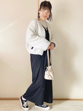 「Avail（アベイル）のアイテム（ブルゾン）」を使った、てぃるさん（レディース・158cm）の冬コーディネート