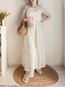 「しまむら（シマムラ）のアイテム」を使った、てぃるさん（レディース・158cm）の夏コーディネート