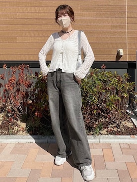 「アイテム（キャミソール）」を使った、てぃるさん（レディース・158cm）の秋コーディネート