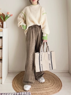 「しまむら（シマムラ）のアイテム」を使った、てぃるさん（レディース・158cm）の秋コーディネート