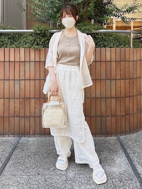 「しまむら（シマムラ）のアイテム」を使った、てぃるさん（レディース・158cm）の夏コーディネート