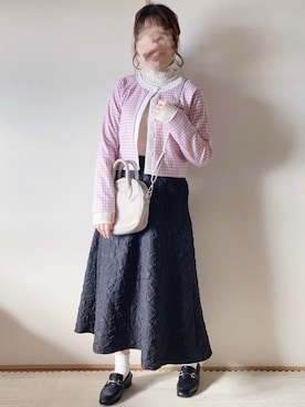 「ボストンバッグ」｜てぃるさん（レディース・158cm）の冬コーディネート