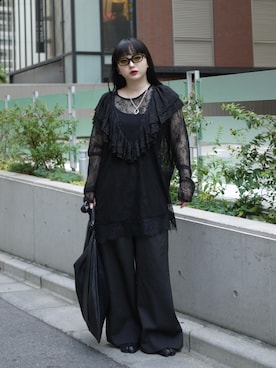 「アイテム（スラックス）」を使った、モﾁｬﾝ / rumi さん（レディース・146cm・20代）の夏コーディネート