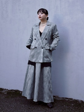 「アイテム（テーラードジャケット）」を使った、モﾁｬﾝ / rumi さん（レディース・146cm）の秋コーディネート