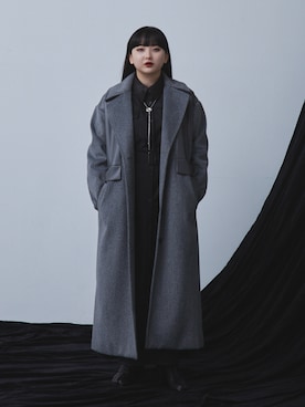 「アイテム（チェスターコート）」を使った、モﾁｬﾝ / rumi さん（レディース・146cm）の秋コーディネート