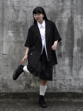 「アイテム（ジャケット/アウター）」を使った、モﾁｬﾝ / rumi さん（レディース・146cm）の夏コーディネート