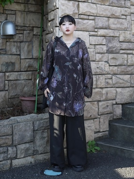 「アイテム（スラックス）」を使った、モﾁｬﾝ / rumi さん（レディース・146cm・20代）の秋コーディネート