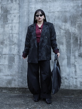 「アイテム（テーラードジャケット）」を使った、モﾁｬﾝ / rumi さん（レディース・146cm・20代）の秋コーディネート