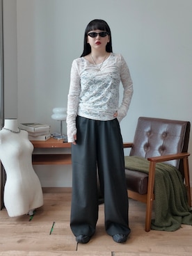 「アイテム（Tシャツ/カットソー）」を使った、モﾁｬﾝ / rumi さん（レディース・146cm・20代）の夏コーディネート