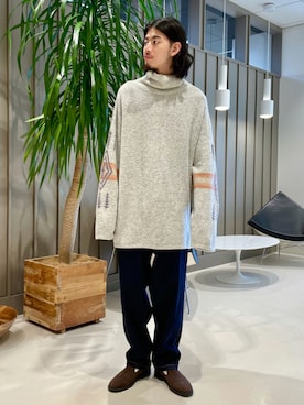 「PENDLETON（ペンドルトン）のアイテム（トップス）」を使った、Naoki Shuzuiさん（メンズ・178cm）の夏コーディネート