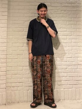 「BEAMS PLUS（ビームスプラス）のアイテム」を使った、Naoki Shuzuiさん（メンズ・178cm）の夏コーディネート
