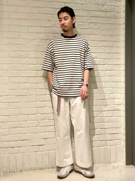 「BEAMS PLUS（ビームスプラス）のアイテム」を使った、Naoki Shuzuiさん（メンズ・178cm）の夏コーディネート