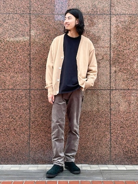 「B:MING by BEAMS（ビーミングバイビームス）のアイテム（ニット/セーター）」を使った、Naoki Shuzuiさん（メンズ・178cm）の秋コーディネート