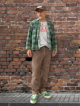 「アイテム（シャツ/ブラウス）」を使った、kazu1969さん（メンズ・170cm）の秋コーディネート