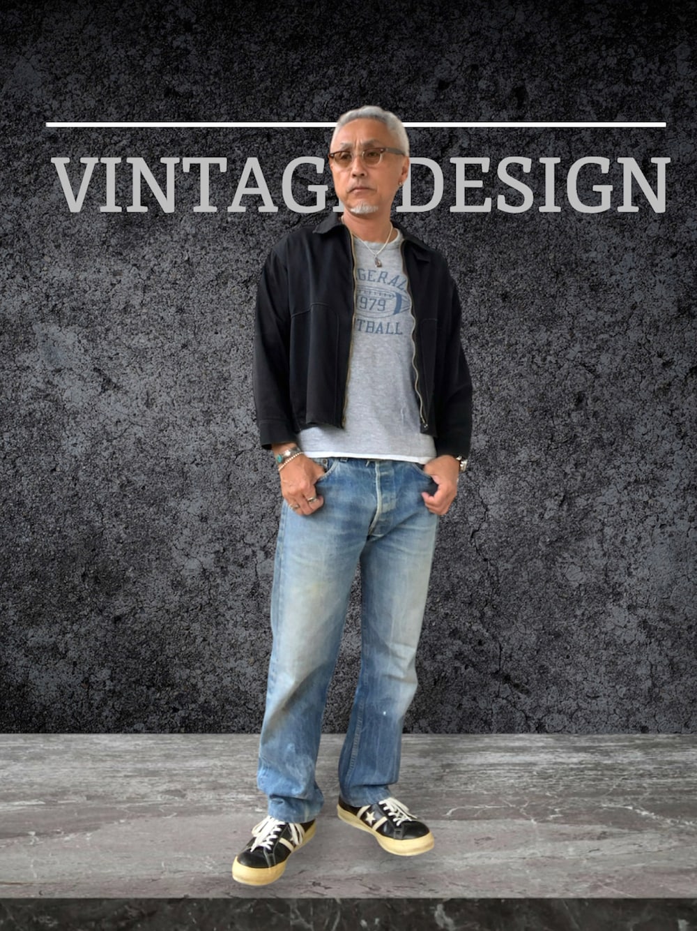 「アメカジ、ダッズスタイル、アメリカンスタンダード」｜「CONVERSEのアイテム（スニーカー、ブラック系）」を使った、kazu1969さん（メンズ・170cm）の夏コーディネートの1枚目の写真
