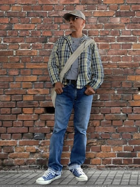 「アイテム（シューズ）」を使った、kazu1969さん（メンズ・170cm）の秋コーディネート