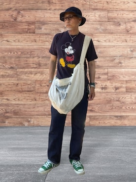 「CONVERSE（コンバース）のアイテム（スニーカー、グリーン系）」を使った、kazu1969さん（メンズ・170cm）の秋コーディネート