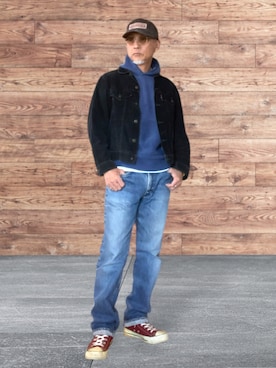 「RRL（ダブル アール エル）のアイテム（帽子）」を使った、kazu1969さん（メンズ・170cm）の春コーディネート