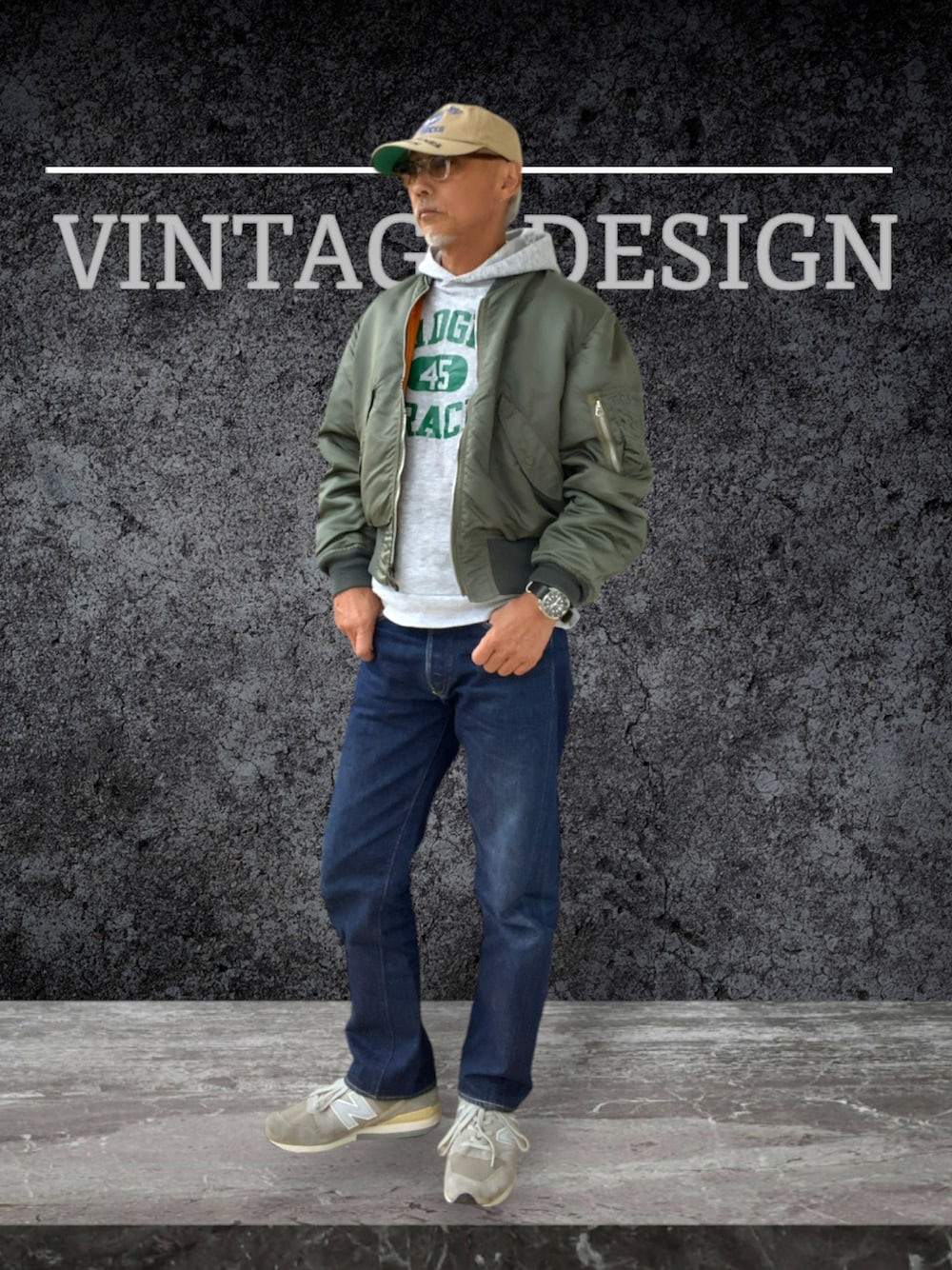 「NEW BALANCEのM996  madeinUSA（スニーカー、グレー系）」を使った、kazu1969さん（メンズ・170cm）の秋コーディネートの1枚目の写真