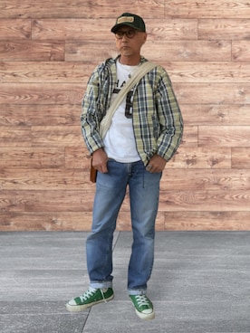 「RRL（ダブル アール エル）のアイテム」を使った、kazu1969さん（メンズ・170cm）の夏コーディネート