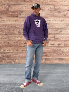 「チャンピオン」｜kazu1969さん（メンズ・170cm）の春コーディネート