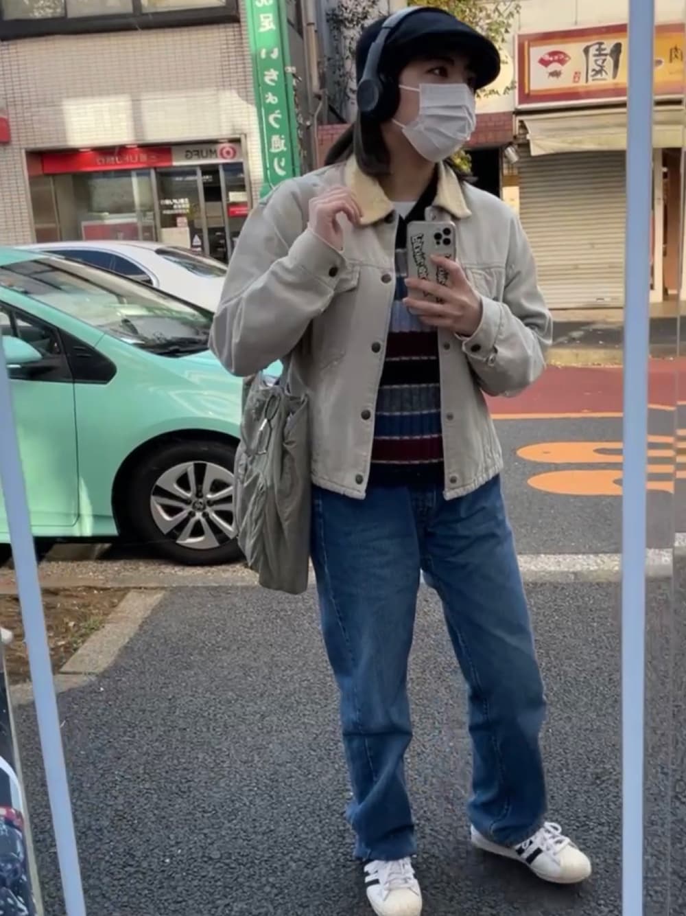 adidas ボア襟付きデニムジャケット AH(アディダス オリジナルスショップ ららぽーと海老名)｜adidas