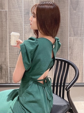 「RESEXXY（リゼクシー）のアイテム（ネックレス）」を使った、YURINAさん（レディース・154cm）の夏コーディネート